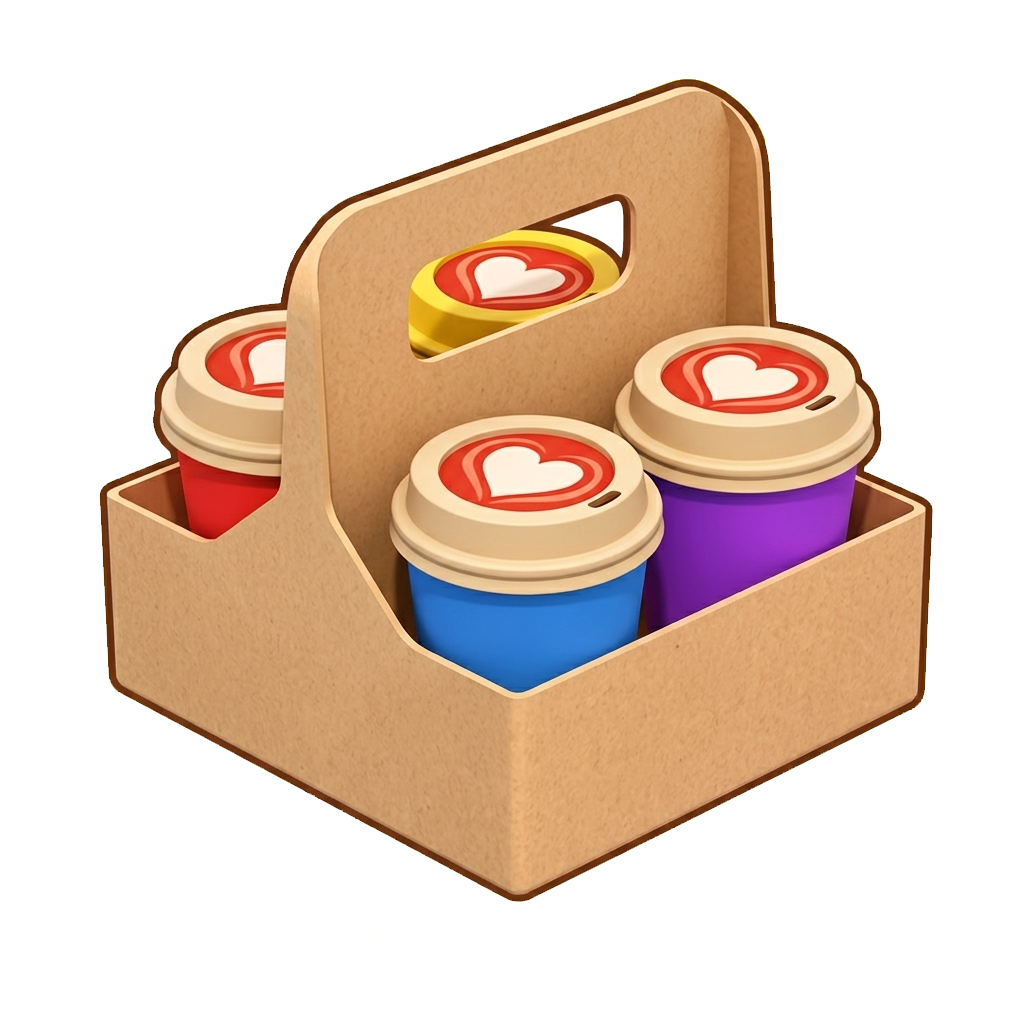 Colorful Coffee Crush Puzzle game characters